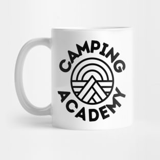 Camping Academy Perfect Gift for Nature Lovers Hiking Mountains Woods Travel Outdoors Mug